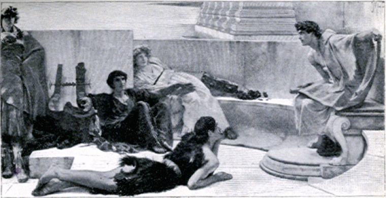 Image depicting ancient scholars