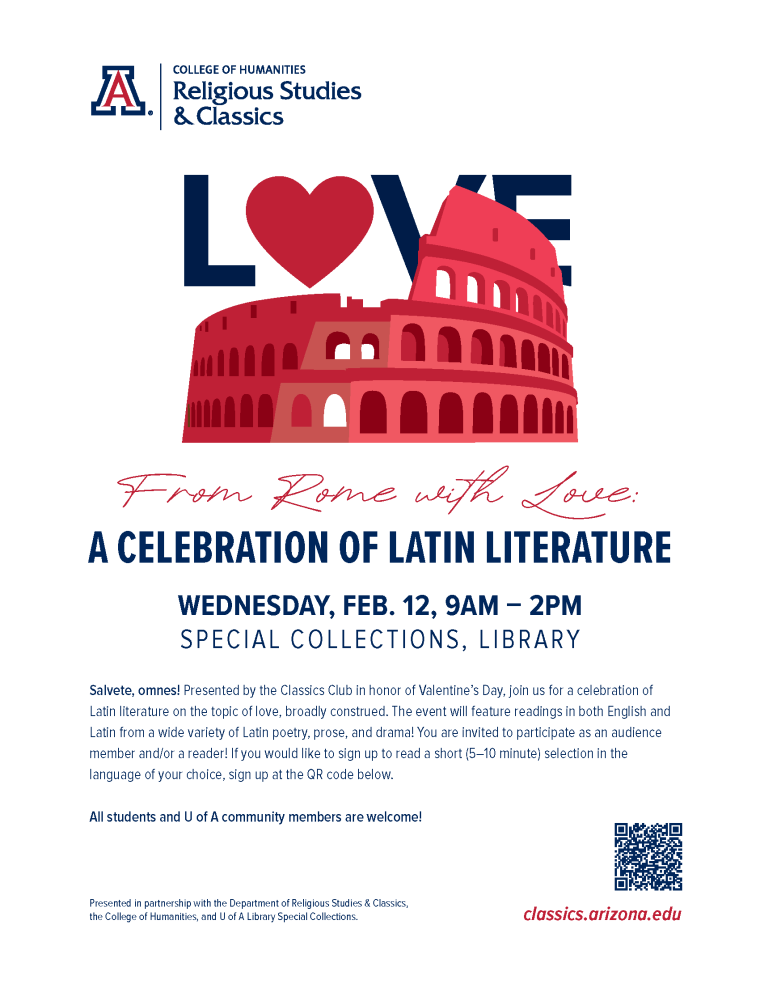 Flyer for the Rome with Love event